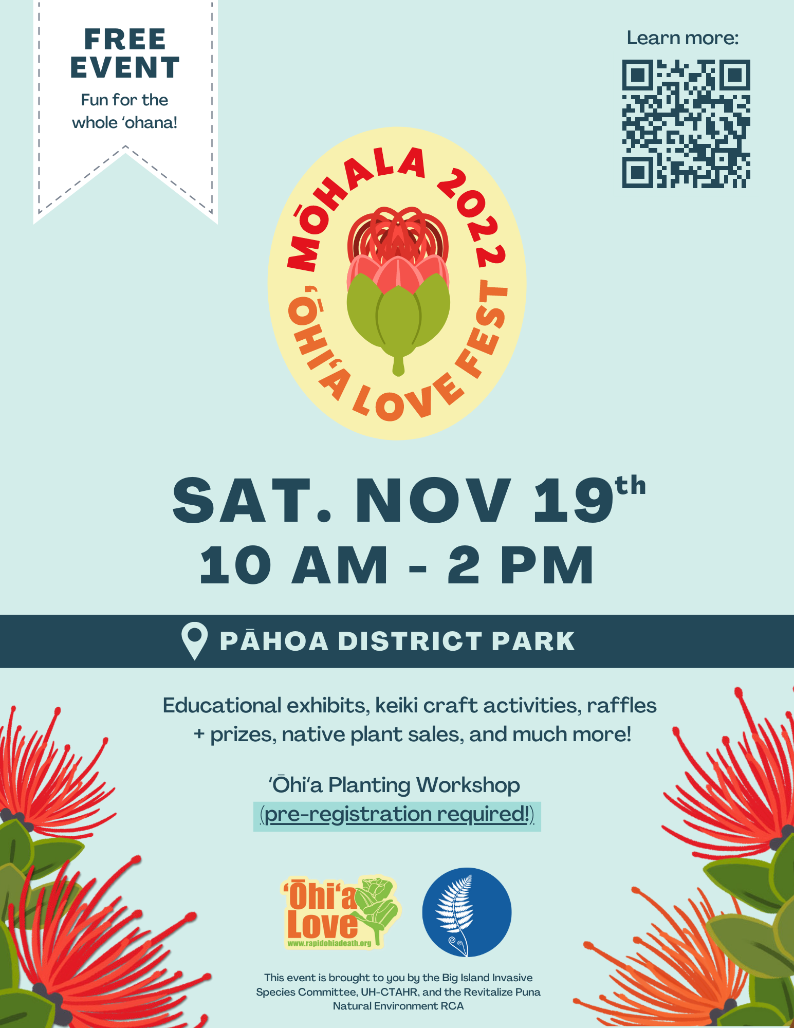 ʻŌhiʻa Love Fest 2022 Big Island Invasive Species Committee (BIISC)